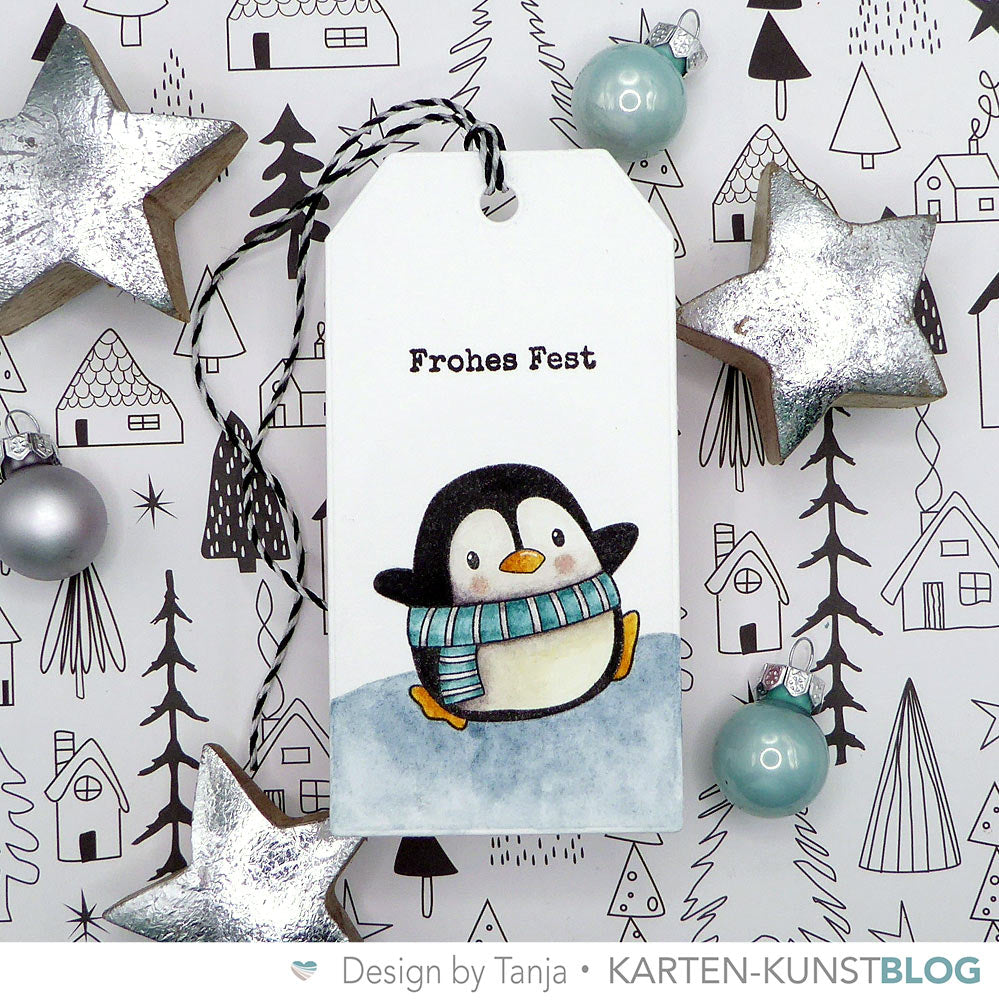 Aquarell Pinguin Tag