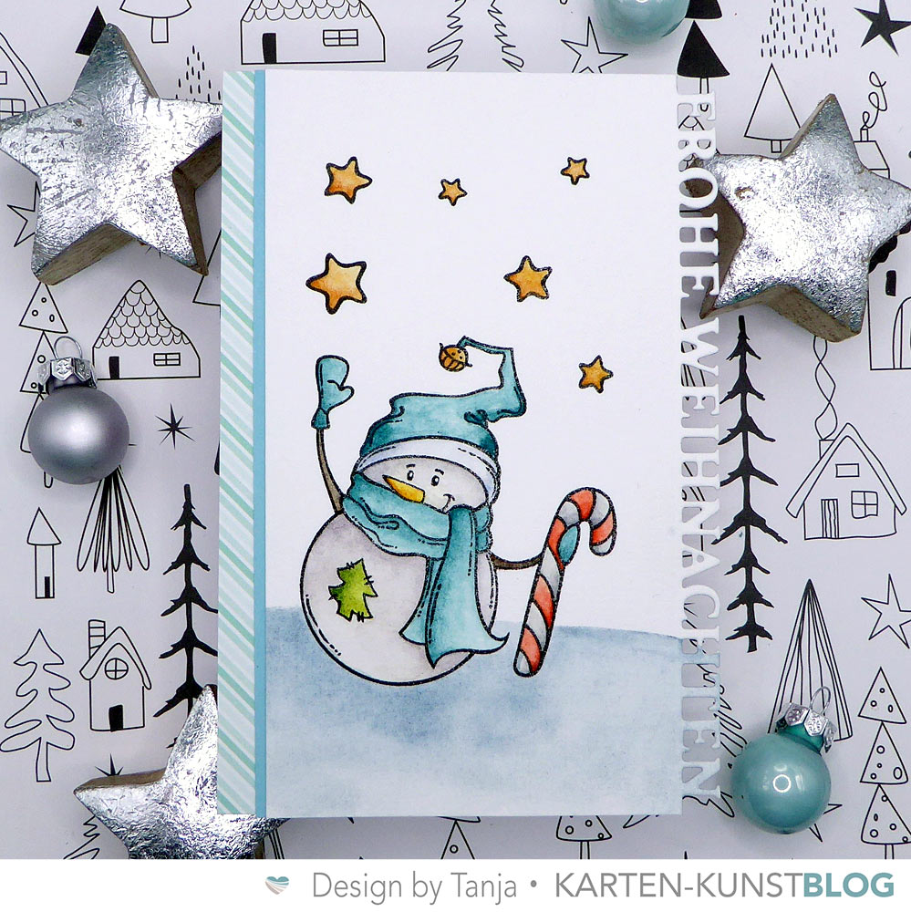 Aquarell-Schneemann