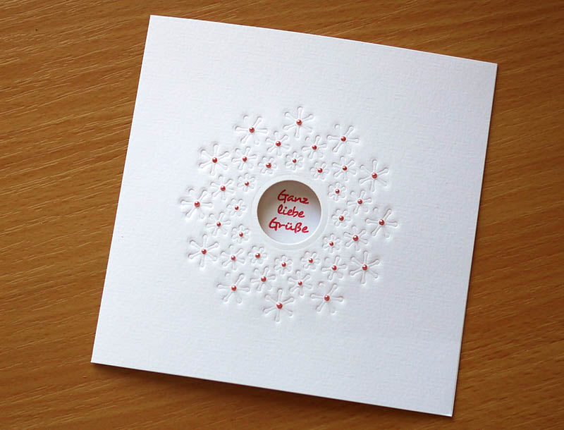 Geprägter Snowflake Burst