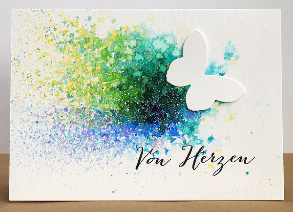 Neuer Karten-Kunst-Stempel: Von Herzen