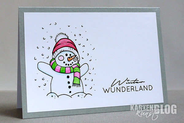 Schneemann im Winterwunterland