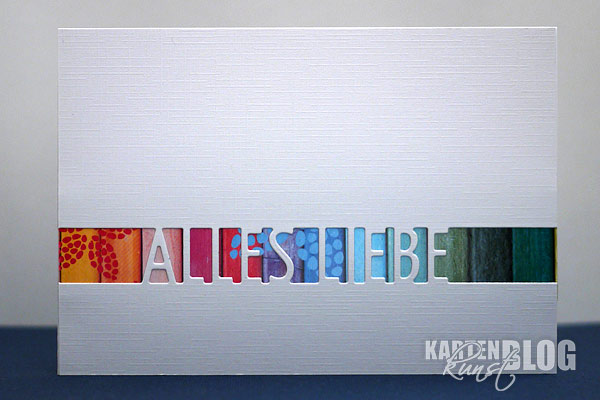 Alles Liebe in bunt