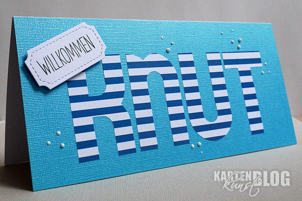 Willkommen Knut - Baby Karte mit Freebie!