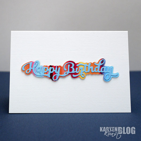 Mini-Karte Happy Birthday