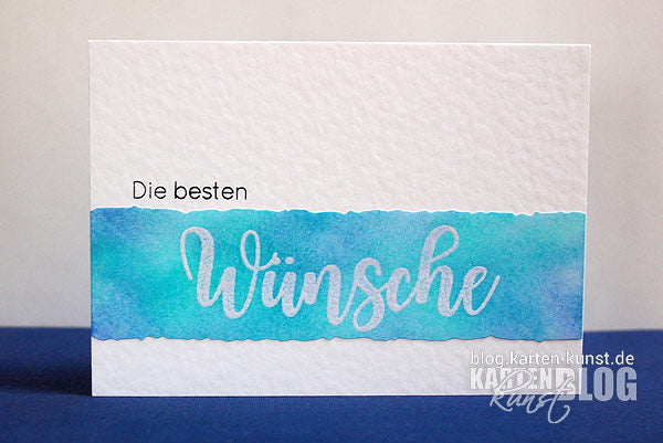 Beste Wünsche in Türkis
