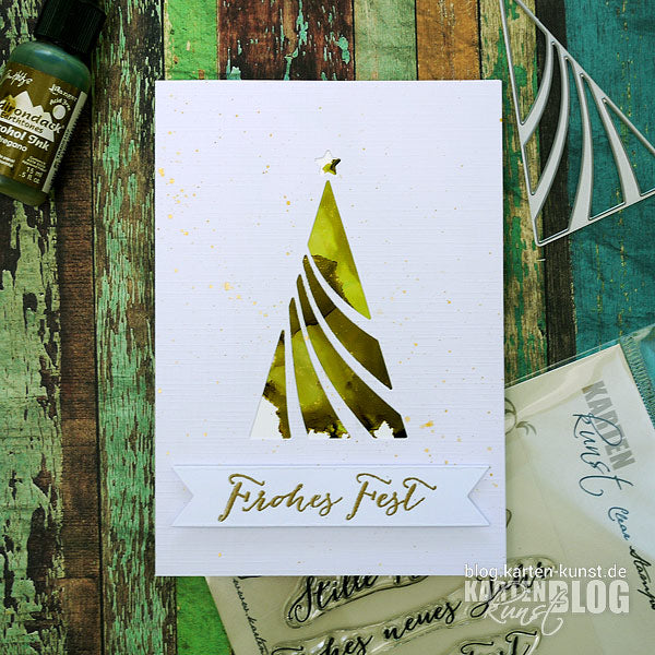 Tannenbaum mit Alcohol Inks - mit Video!