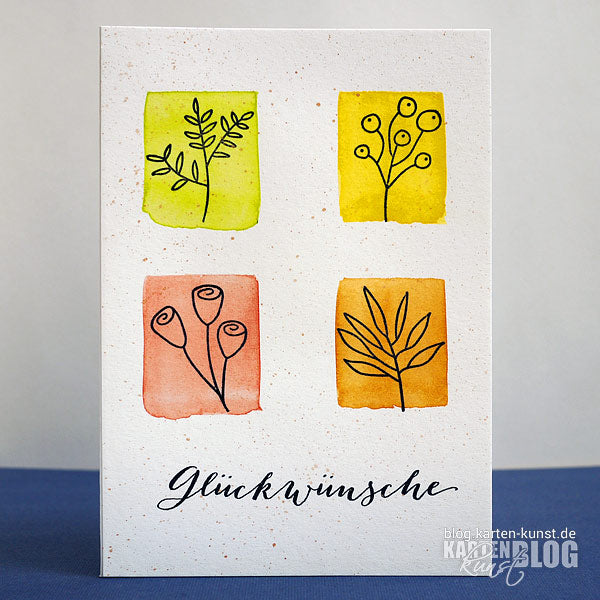 Gedoodelte Glückwünsche