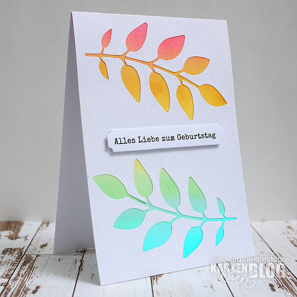 Bunte Geburtstags-Karte