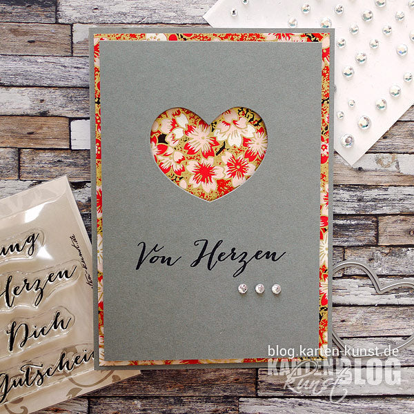 Karten-Kunst Quick Card Friday #06 – „Schwieriges“ Motivpapier