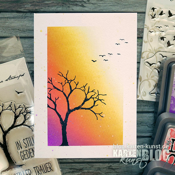 Karten-Kunst Quick Card Friday #07 – Teilgerahmter Distress-Hintergrund