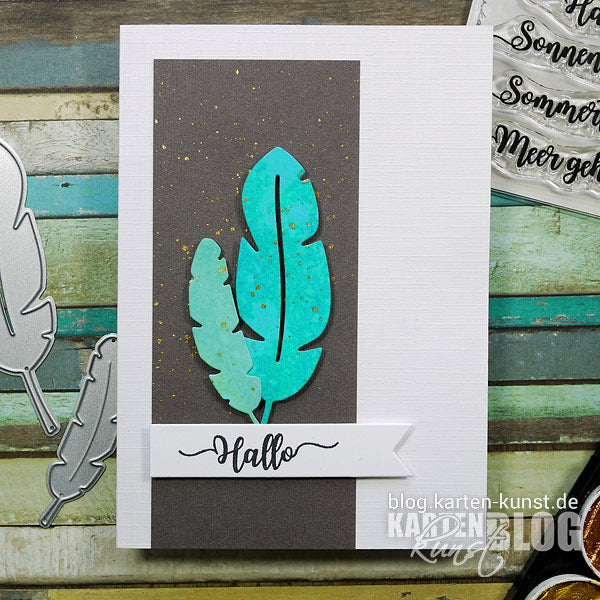 Karten-Kunst Quick Card Friday #12 – Federleichte Karte