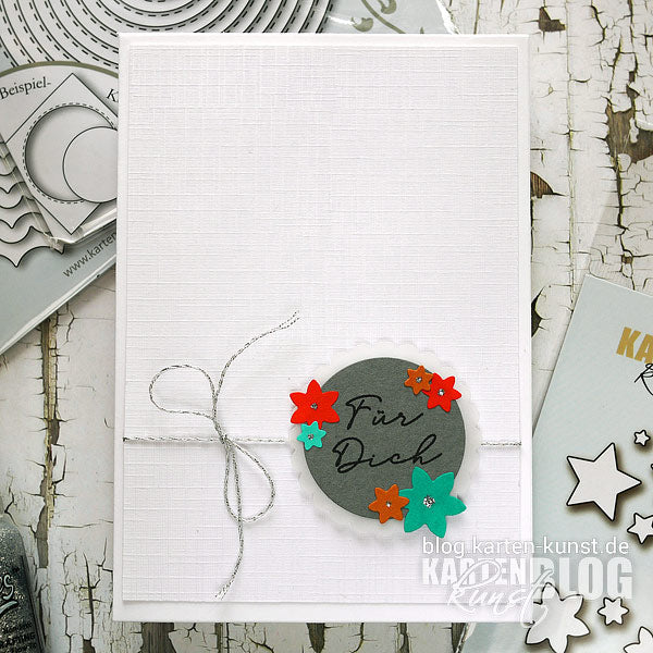 Karten-Kunst Quick Card Friday #11 – Gestanzte Blümchen