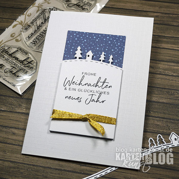 Karten-Kunst Quick Card Friday #32 - Snowy Waves aus dem Stanzen-Release Dez 2021