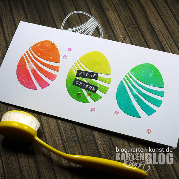 Karten-Kunst Quick Card Friday #40 - Wavy Egg aus dem neuen Stanzen-Release