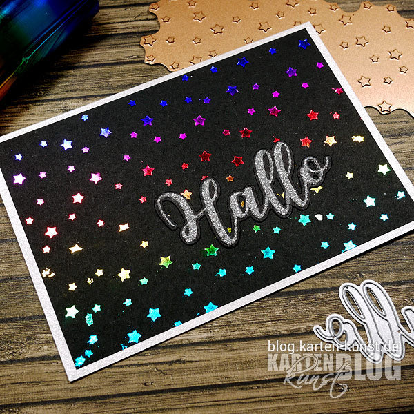 Karten-Kunst Hot Foil Tuesday #01 - Hallo Heißprägefolie!