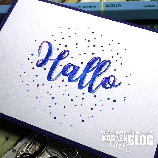 Karten-Kunst Quick Card Friday #48 - Fake Handlettering