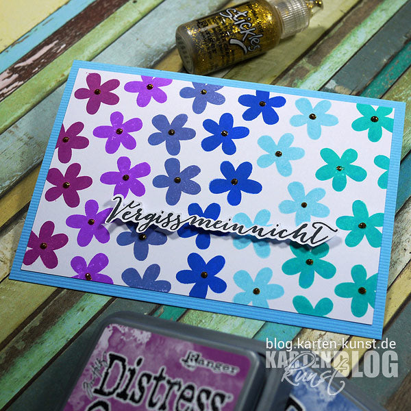 Karten-Kunst Quick Card Friday #51 - Stempelchen-Meer