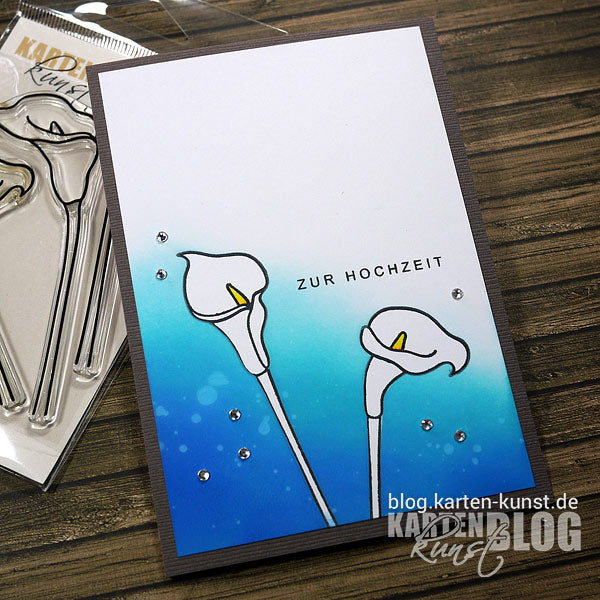 Karten-Kunst Quick Card Friday #53 - Callas zur Hochzeit