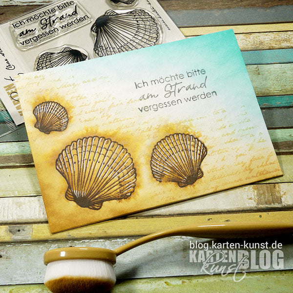 Karten-Kunst Quick Card Friday #60 - Schnelles Colorieren mit dem Wassersprüher