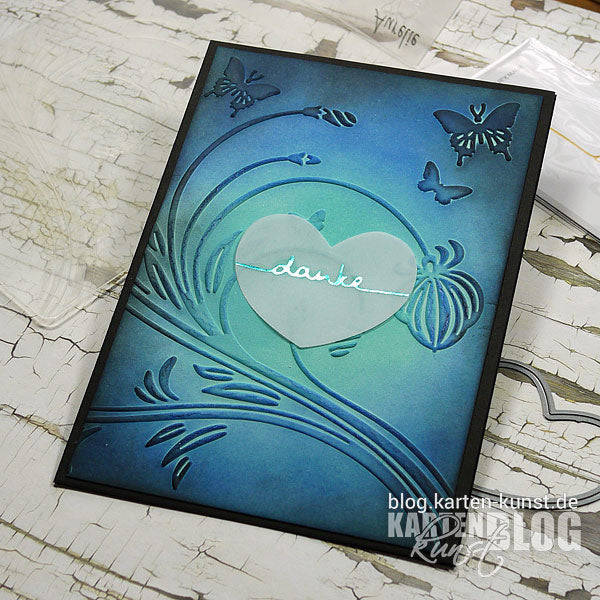 Karten-Kunst Hot Foil Tuesday #22 - Heißfoliertes Herz
