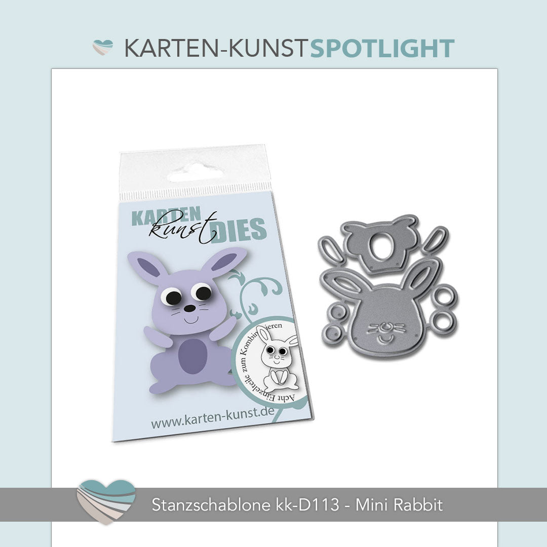 Produkt-Spotlight: Karten-Kunst Stanzschablone kk-D113 - Mini Rabbit
