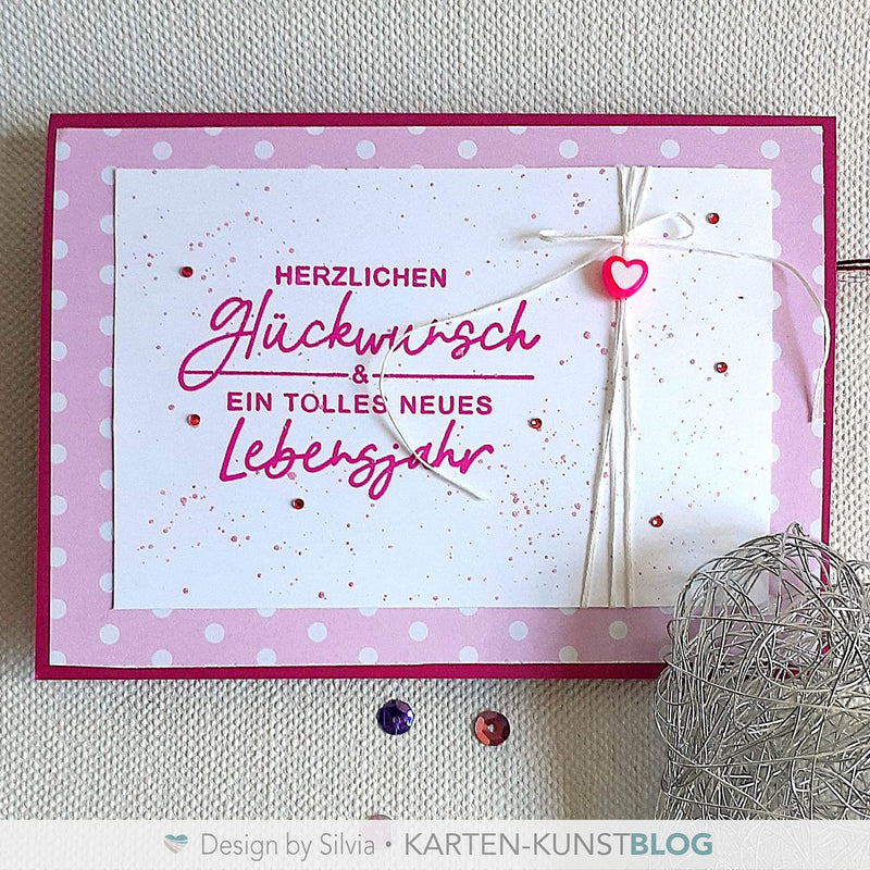 Regenbogen-Ziehkarte zum 11. Geburtstag