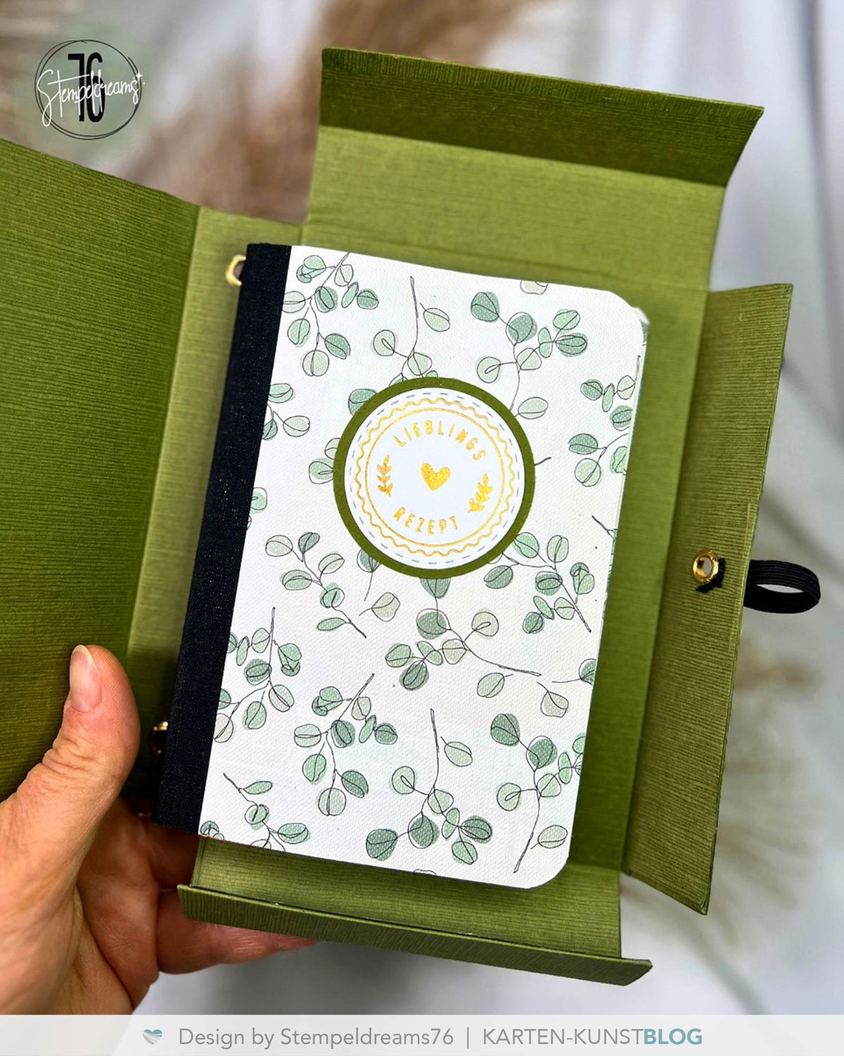 Kleine Rezeptbox mit Manufaktursiegel