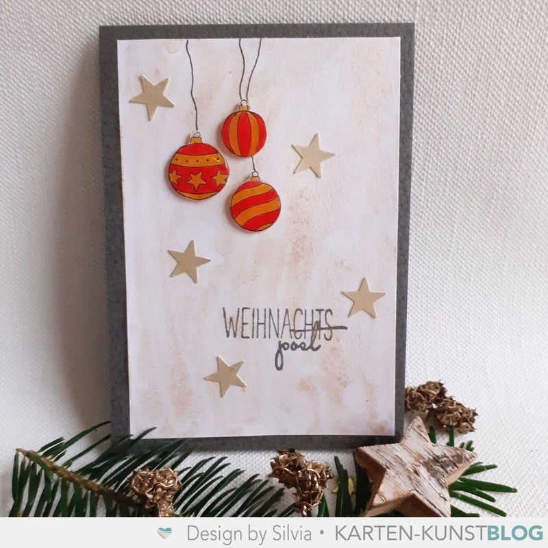 Geschrumpfte Christbaumkugeln