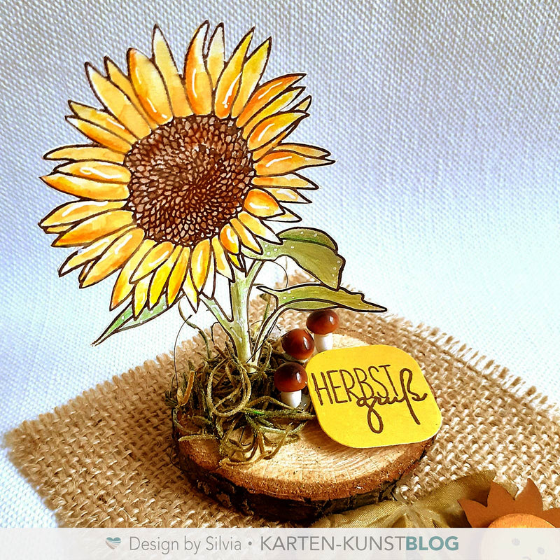Bunte Sonnenblume aus Papier
