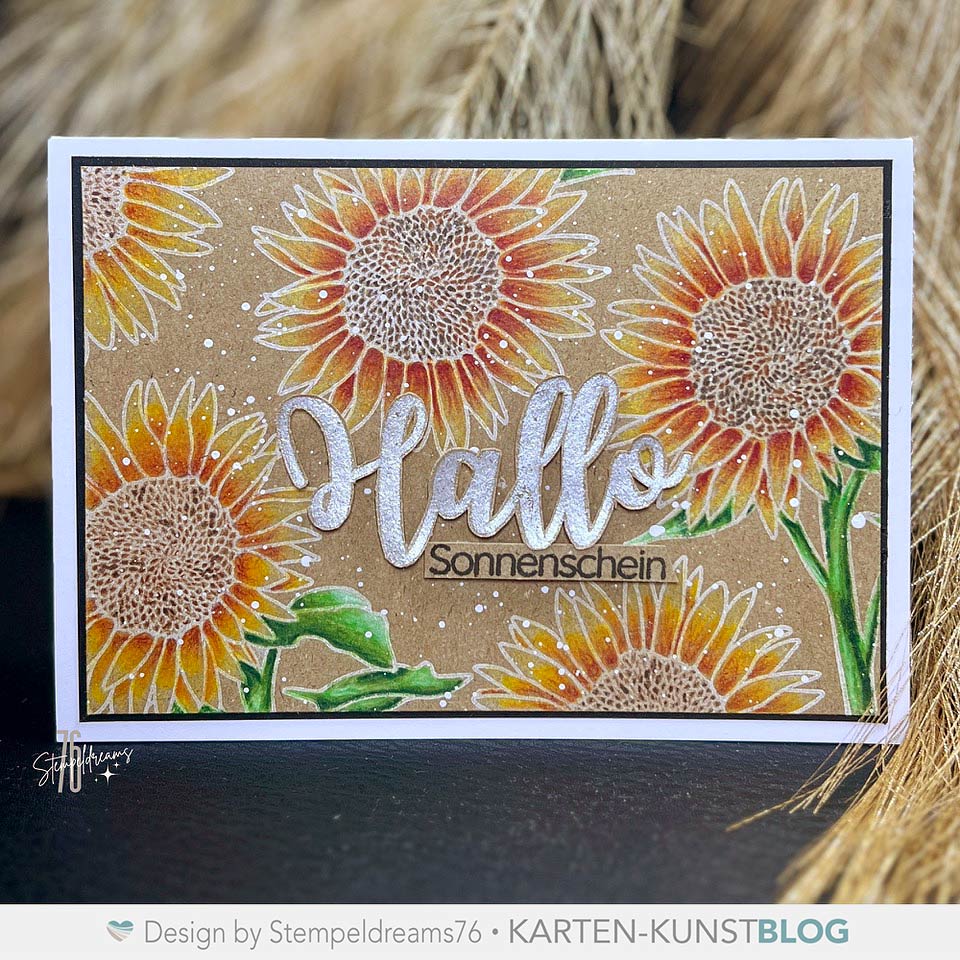 Scribble Sunflowers mit großem Hallo