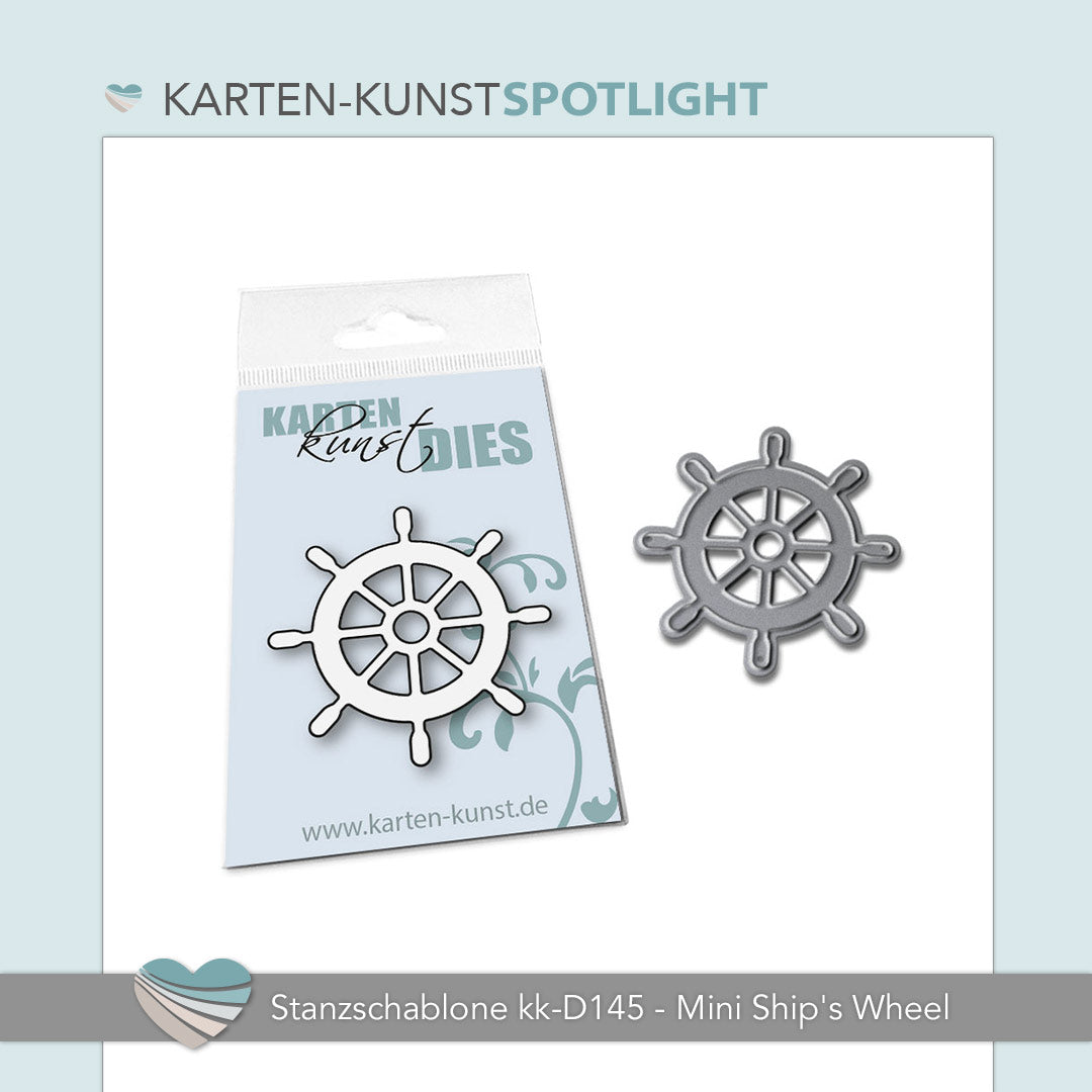 Produkt-Spotlight:  Karten-Kunst Stanzschablone kk-D145 - Mini Ship's Wheel