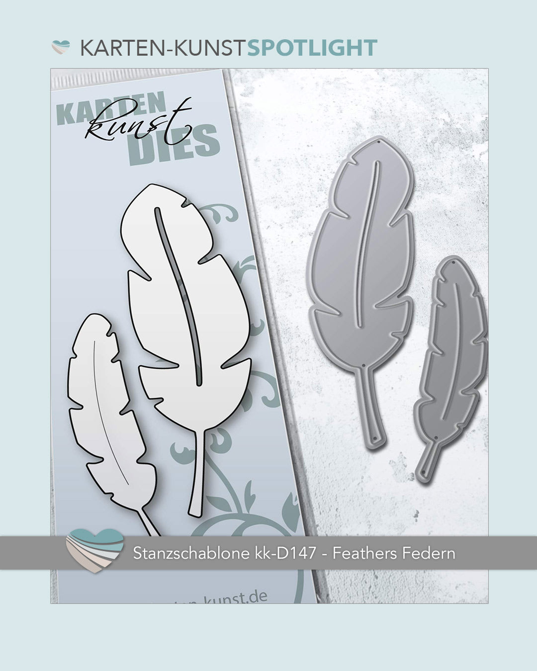 Karten-Kunst Produktspotlight: kk-D147 Feathers/Federn