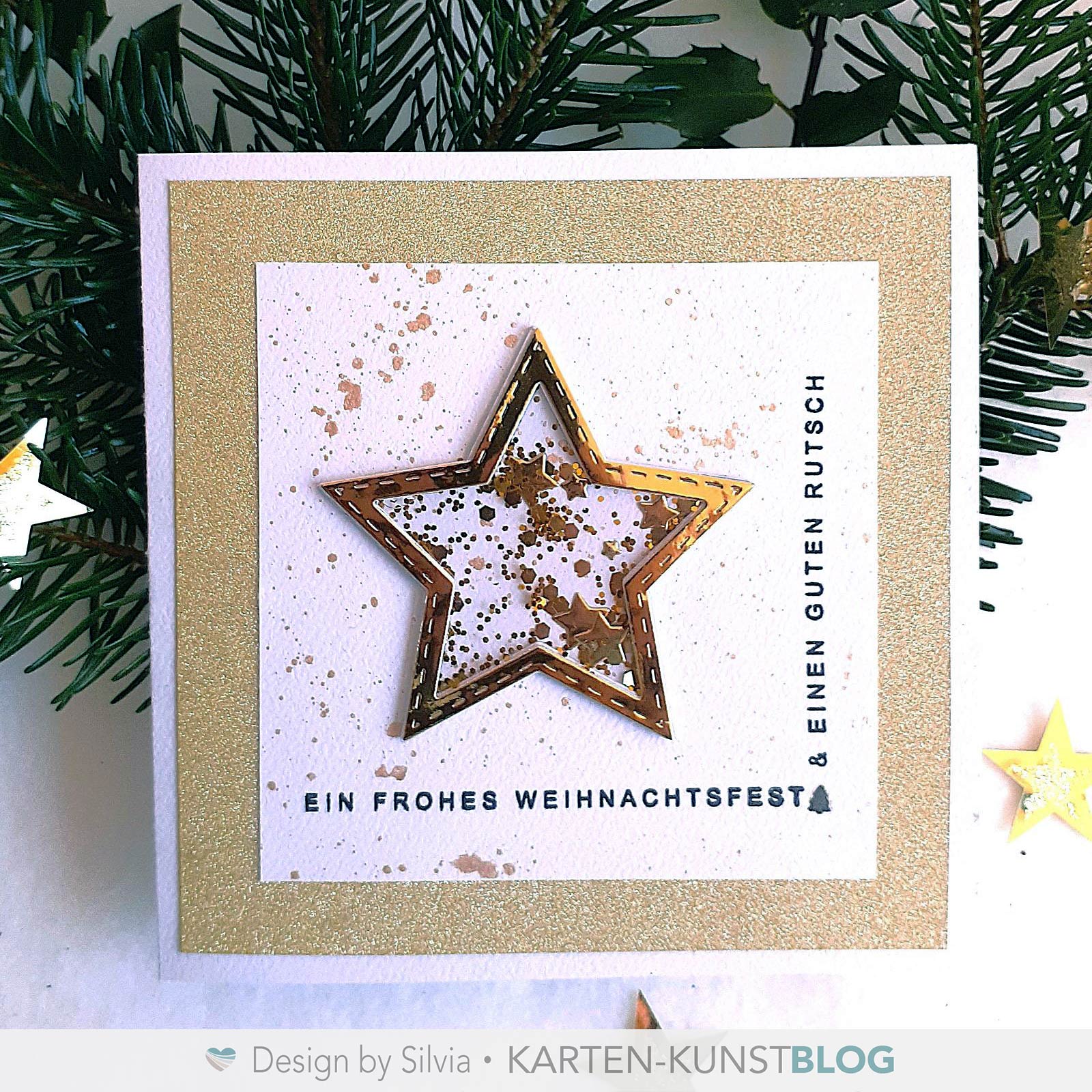Shaker-Stern mit Glitzerkonfetti