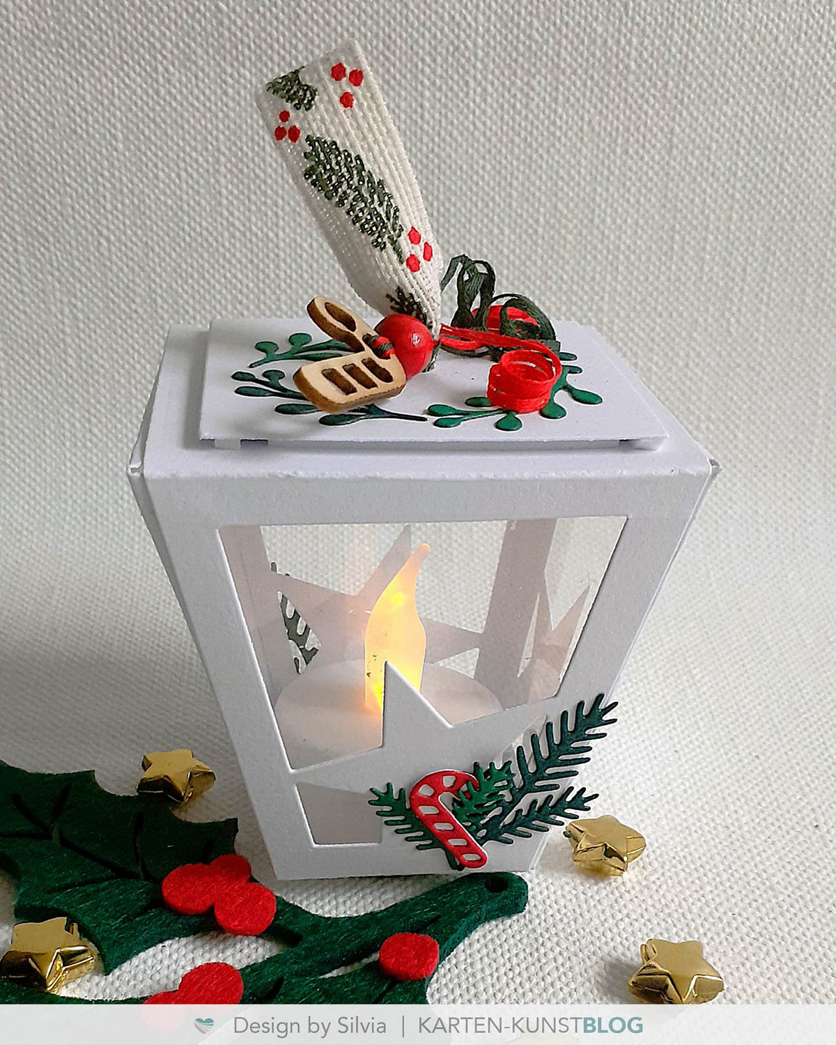 Trapez-Box als Mini-Laterne und Geschenkverpackung