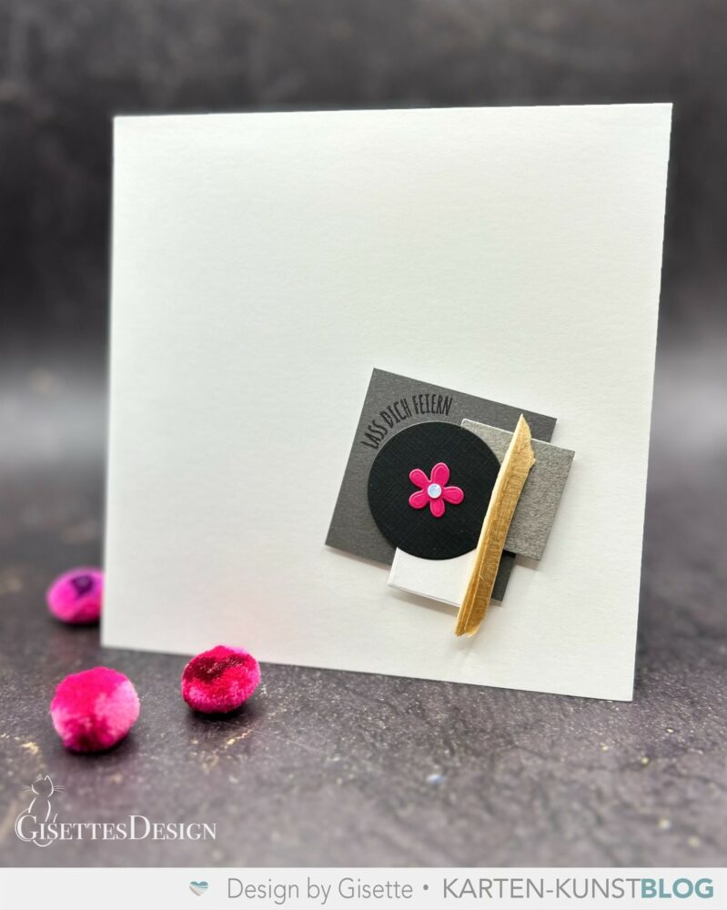 Abstrakte Karte mit Neonpink