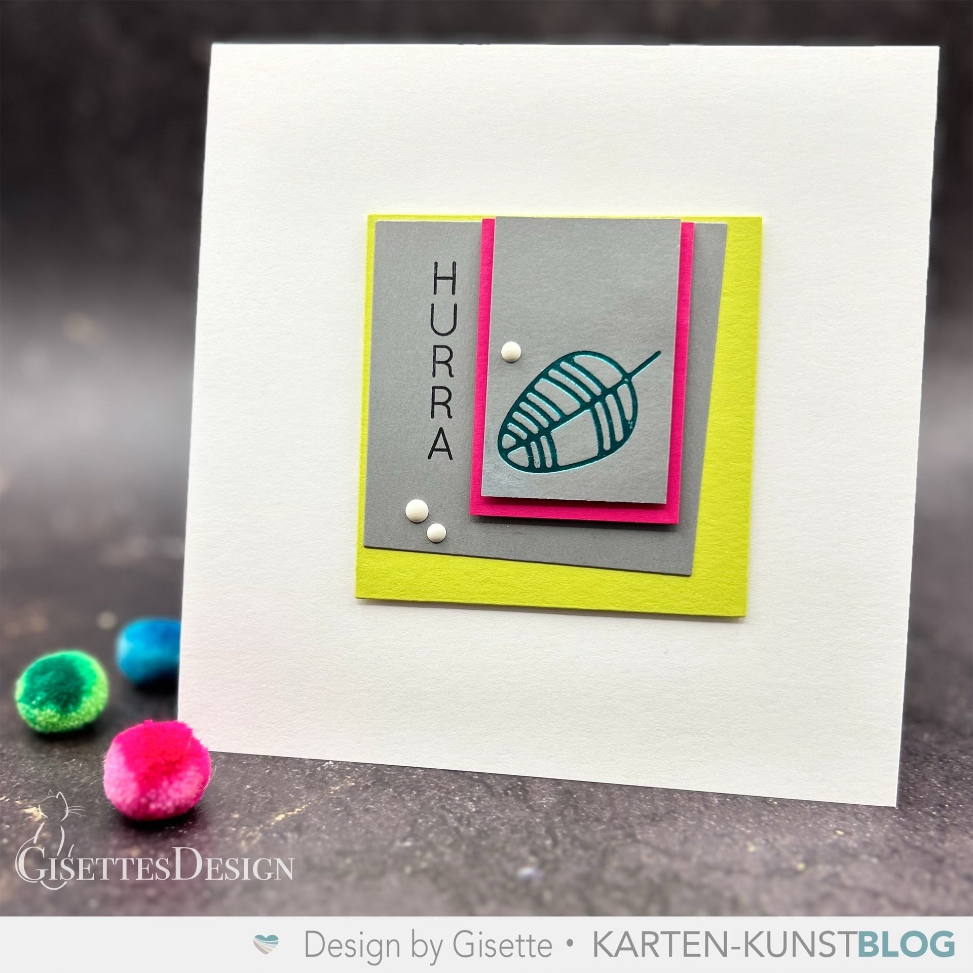 Challenge: Verwende die Hot Foil Plates „Scribble Leaves“ und lass dich inspirieren von der #kkskizze016