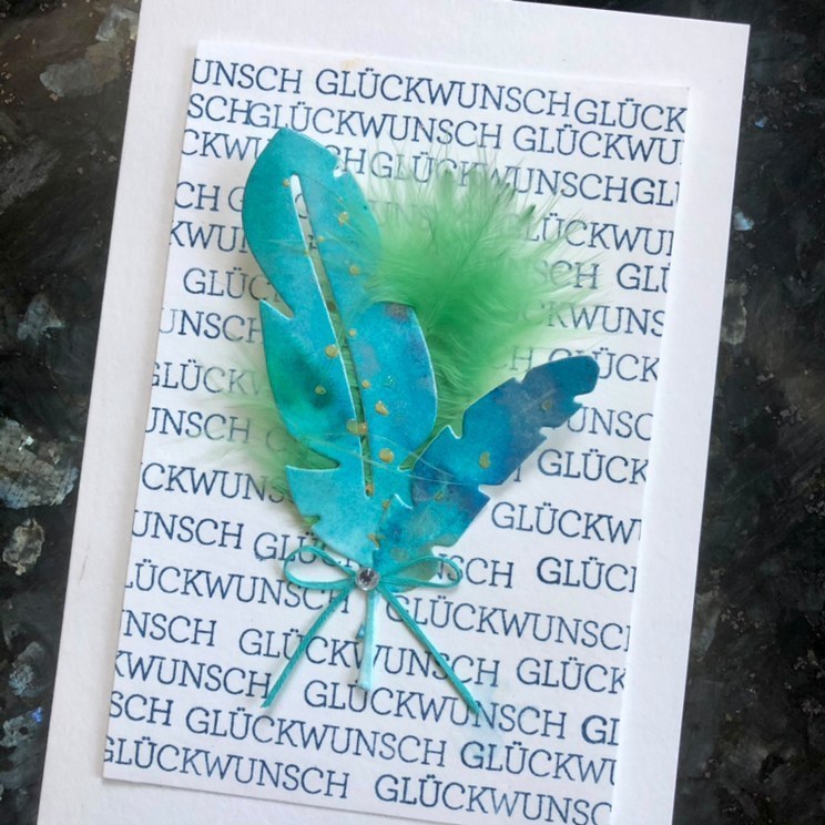 Federleichter Glückwunsch