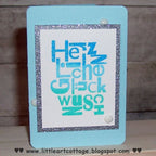 Karten-Kunst Clear Stamps KK-0013 - Buchstabenblöcke Glückwunsch / Weihnachten