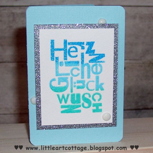 Karten-Kunst Clear Stamps KK-0013 - Buchstabenblöcke Glückwunsch / Weihnachten