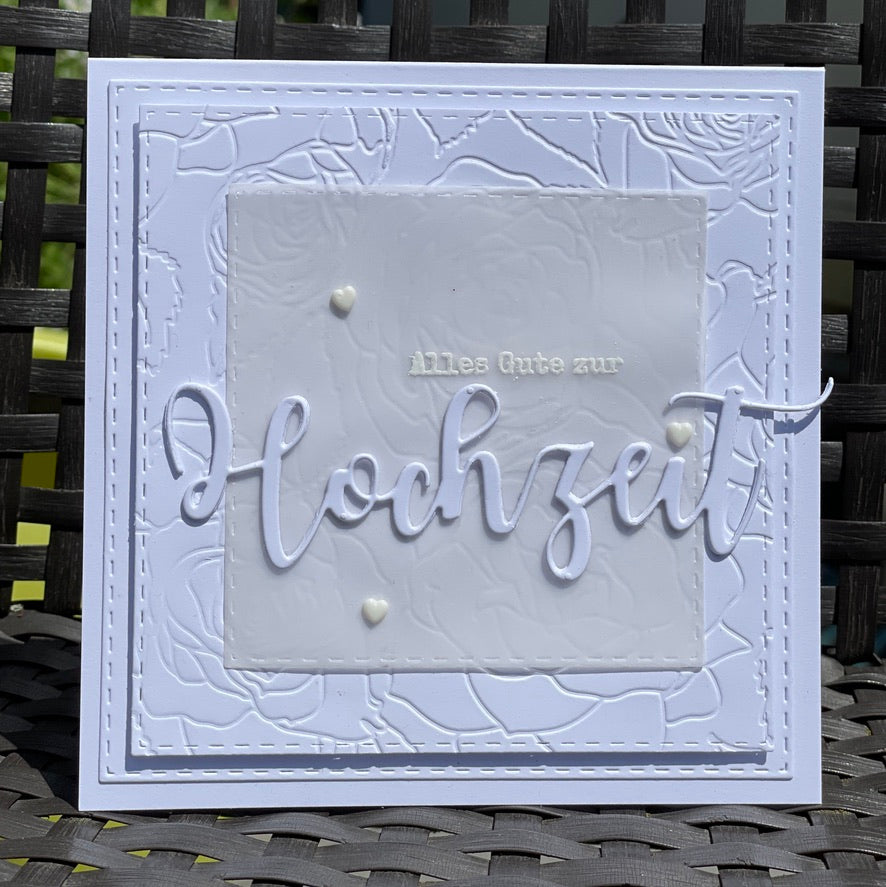 Karten-Kunst Stanzschablone kk-D180 - Riesige Hochzeit