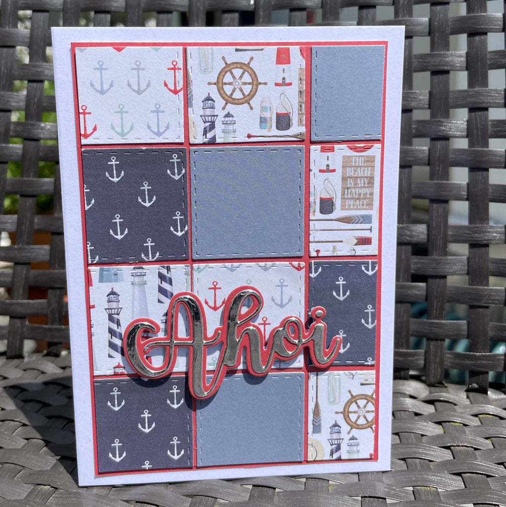 Karten-Kunst Stanzschablone kk-D144 - Riesiges Ahoi