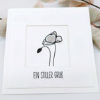 Karten-Kunst Stanzschablone kk-D141 - Scribble Poppies
