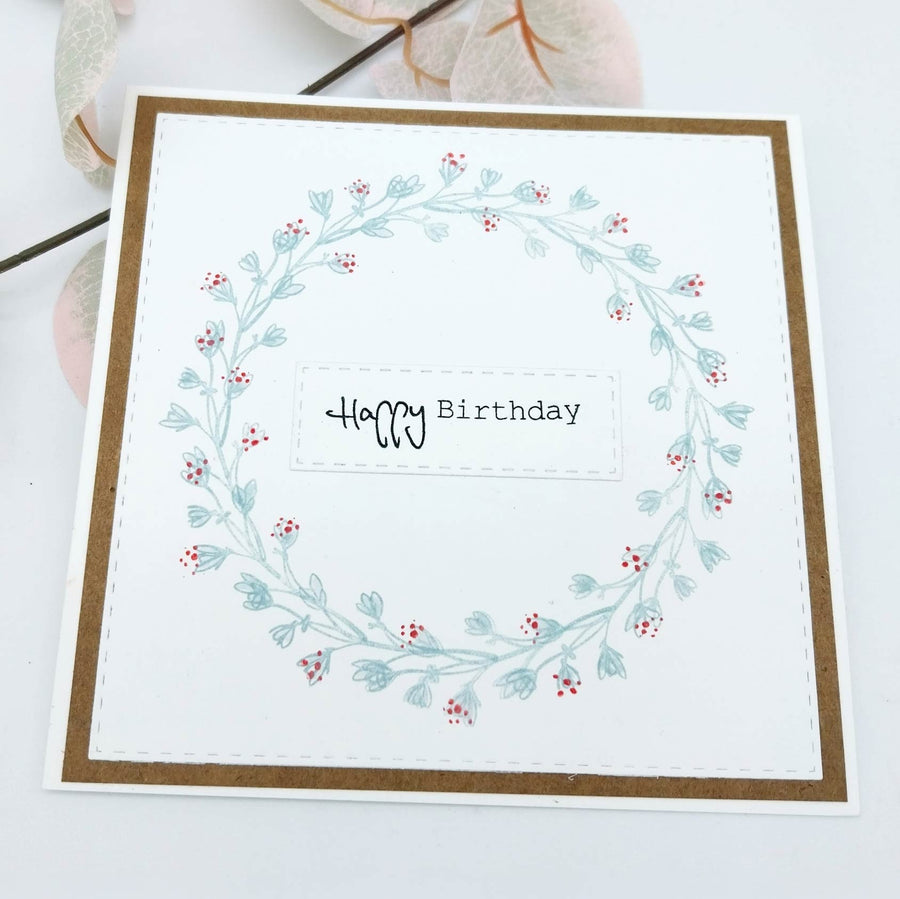 Karten-Kunst Clear Stamps KK-0267 - Circulus Blätterkranz