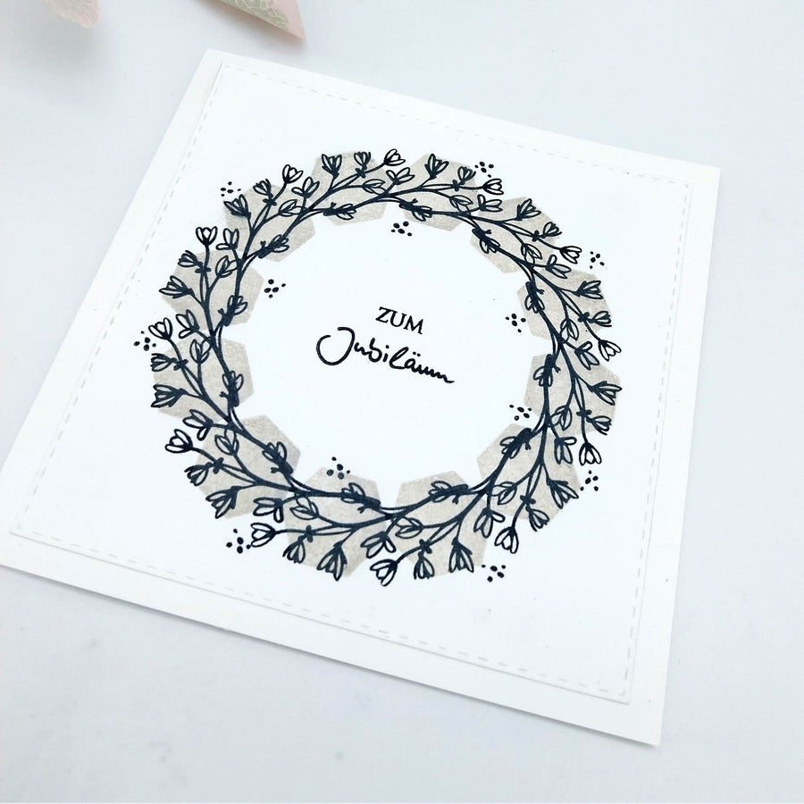 Karten-Kunst Clear Stamps KK-0267 - Circulus Blätterkranz