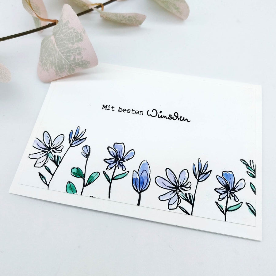 Karten-Kunst Clear Stamps GROSS KK-0257 - Zarte Blumen / Delicate Plants