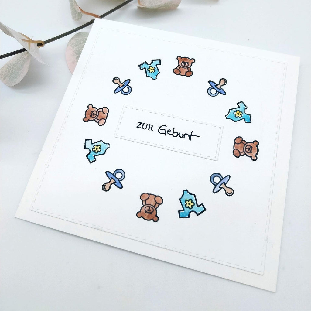 Karten-Kunst Clear Stamps KK-0213 - Mini Frames Baby