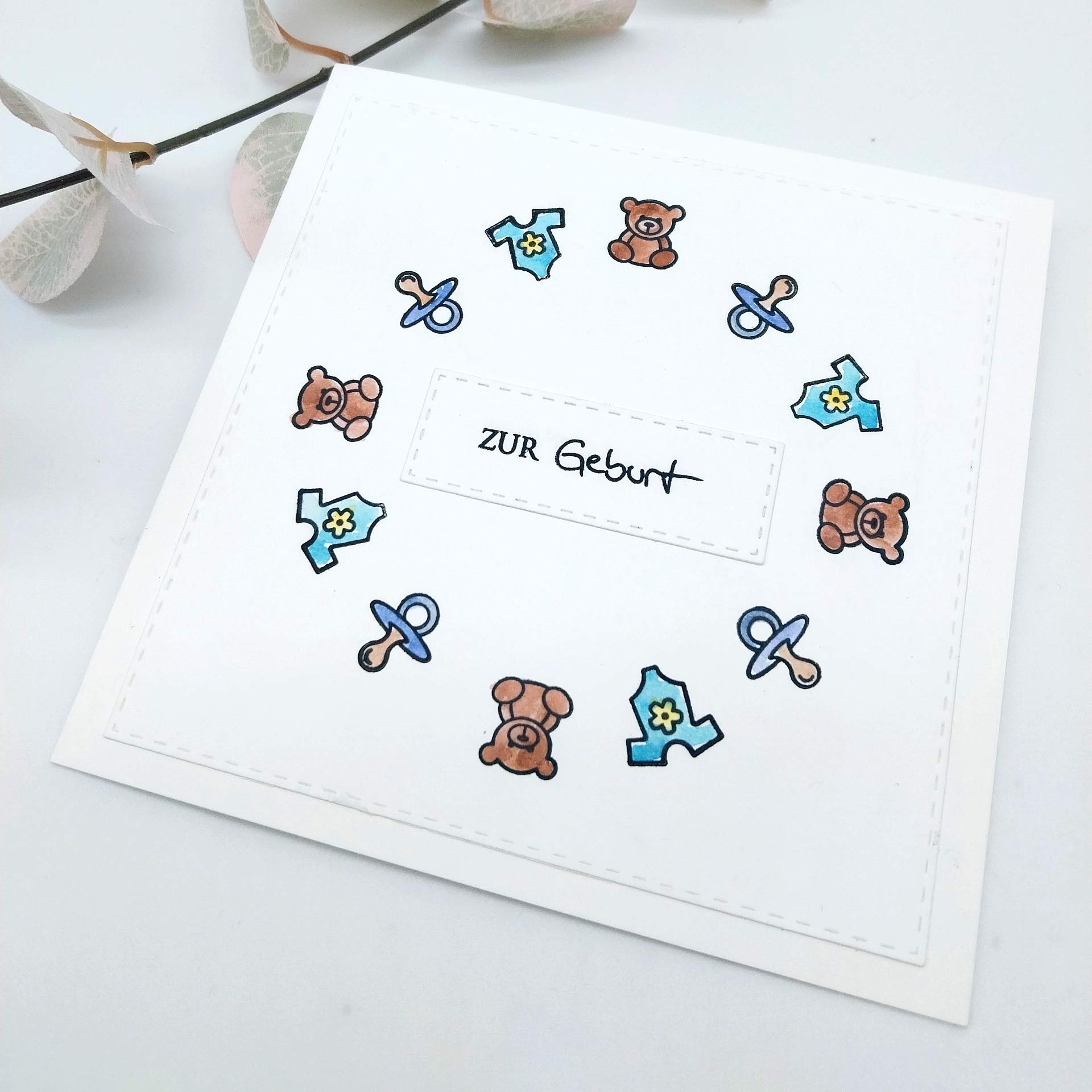 Karten-Kunst Clear Stamps KK-0213 - Mini Frames Baby