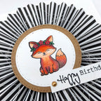Karten-Kunst Clear Stamps KK-0300 - Tierische Blumengrüße