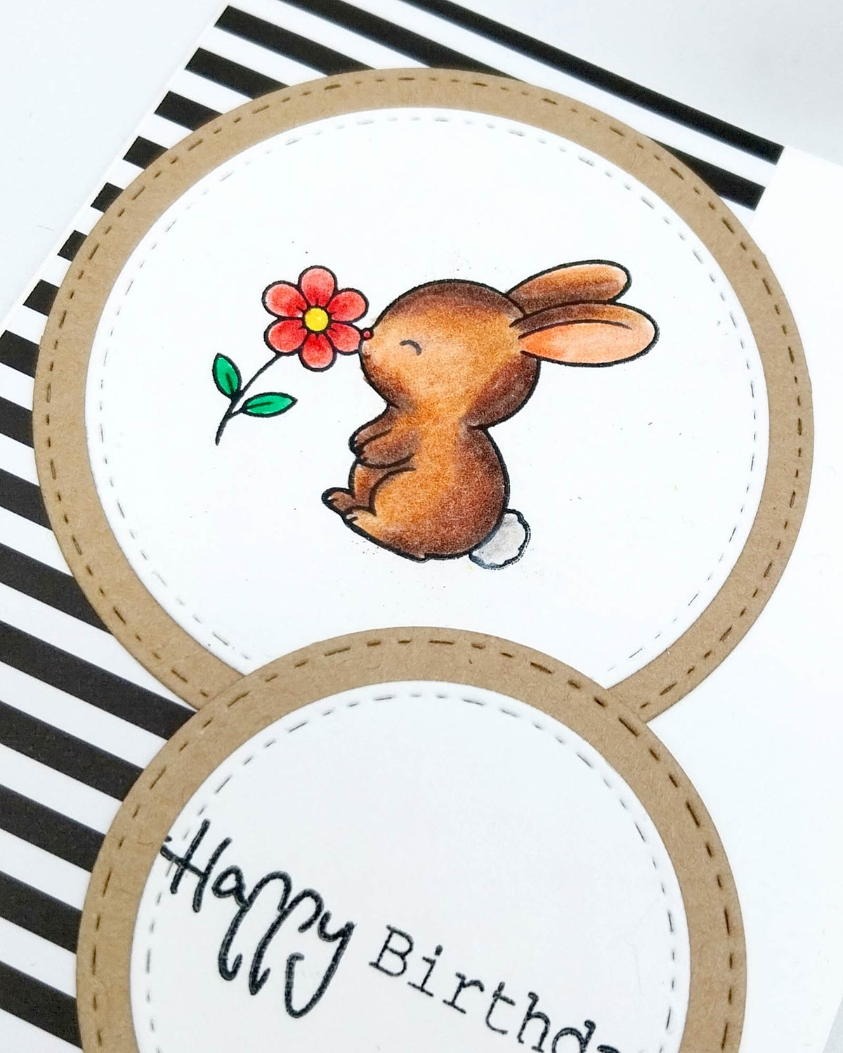 Karten-Kunst Clear Stamps KK-0300 - Tierische Blumengrüße