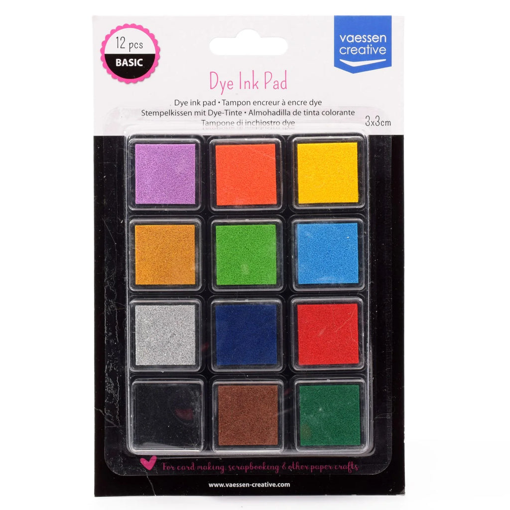 Buntes Stempelkissen-Set mit 12 Farben